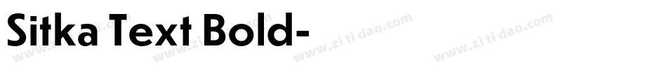 Sitka Text Bold字体转换
